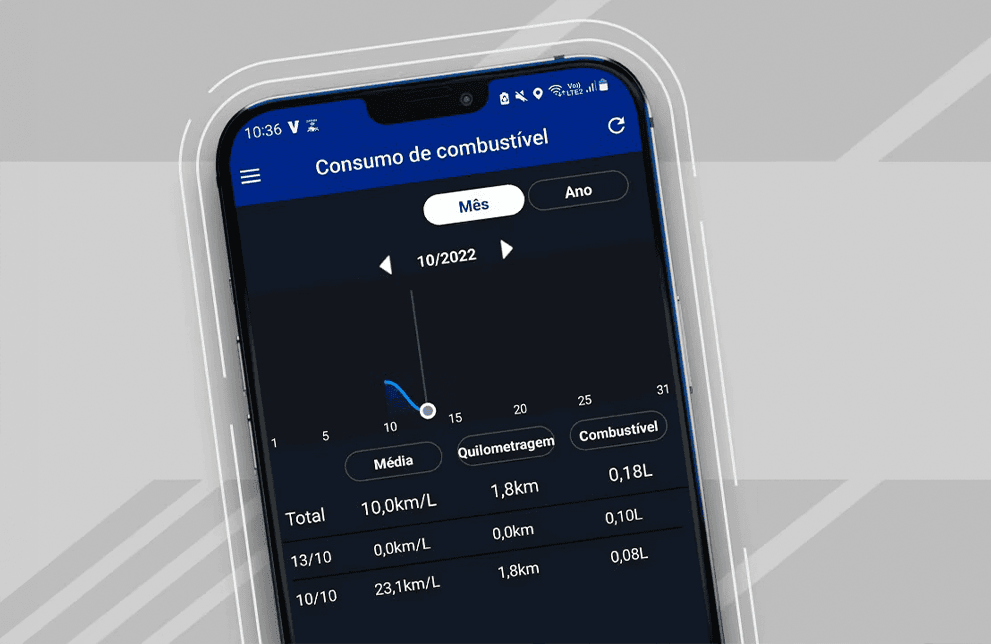 HISTÓRICO DE CONSUMO DE COMBUSTÍVEL